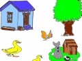 Gioco Dog and farmhouse coloring