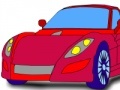 Gioco Superb Red Car: Coloring