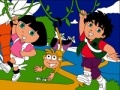 Gioco Dora & Diego. Online coloring page