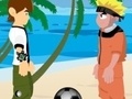 Gioco Naruto and Ben 10 play volleyball
