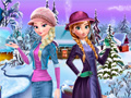 Gioco Elsa and Anna Winter Dress Up