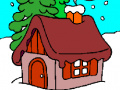 Gioco House in Winter Forest Coloring