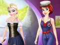Gioco Ariel And Elsa Career Dress Up