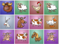 Gioco Farm animals matching puzzles
