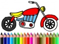 Gioco Back To School: Motorbike Coloring