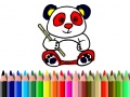 Gioco Back To School: Panda Coloring
