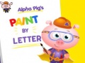 Gioco Alpha Pig's Paint By Letter