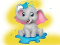 Gioco Coloring Book: Elephant Spraying Water