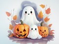 Gioco Coloring Book: Halloween Ghosts