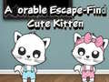 Gioco Adorable Escape Find Cute Kitten