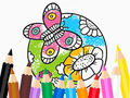 Gioco Coloring Book: Butterfly With Flowe