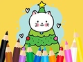 Gioco Coloring Book: Cats And Christmas Tree