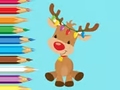 Gioco Coloring Book: Cute Christmas Reindeer