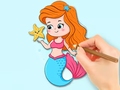 Gioco Coloring Book: Beautiful Mermaid Princess