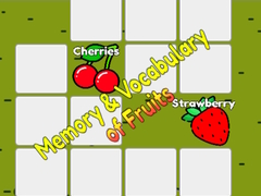 Gioco Memory & Vocabulary of Fruits