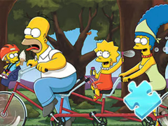 Gioco Jigsaw Puzzle: Simpson Family Riding