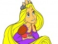 Gioco Princess Has a Long Hair Coloring