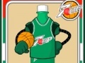 Gioco Bottles, playing basketball