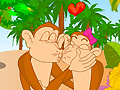 Gioco Cute monkey kissing