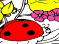 Gioco Strawberrys and ladybug coloring 
