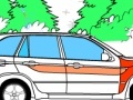 Gioco Kid's coloring: The car on the road