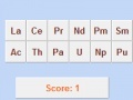 Gioco Periodic table in a minute