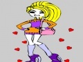 Gioco Best style model girl coloring