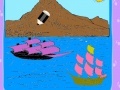 Gioco Vessels on the island coloring