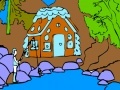 Gioco Fisherman and mountain home coloring