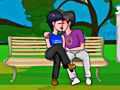 Gioco Public Park Bench Kissing