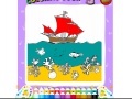 Gioco Ship on the sea coloring