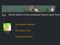 Gioco NG Quiz 5: Four Second F