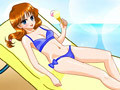 Gioco Sunbath at Beach