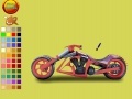 Gioco Burgundy motorbike coloring