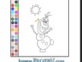 Gioco Coloring: Olaf on the Sun