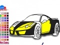 Gioco Fast yellow car coloring