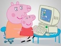 Gioco Little Pig: At the computer