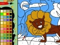 Gioco Little lion coloring