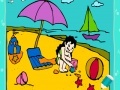 Gioco Little Girl In The Beach Coloring
