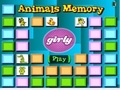 Gioco In cards with animals on memory