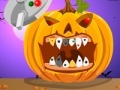 Gioco Halloween. Pumpkin dental care