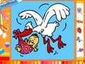 Gioco Stork and baby