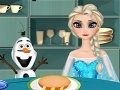 Gioco Cold Heart: Elsa is preparing a hamburger
