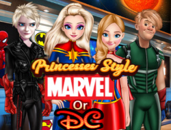 Gioco Principesse di stile Marvel o DC 