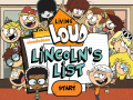Gioco The Loud House: Lincolns List  