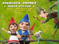 Gioco Sherlock Gnomes filtro fotografico .
