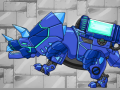Gioco Combine! Dino Robot Tyrano Red + Tricera Blue