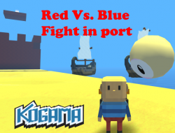 Gioco Kogama: Red vs. Combattimento blu in porto