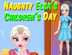 Gioco La festa dei bambini di Naughty Elsa 