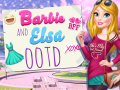 Gioco Barbie and Elsa OOTD